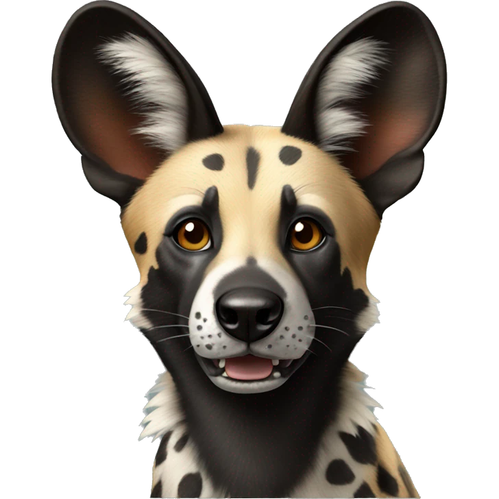 African wild dog emoji