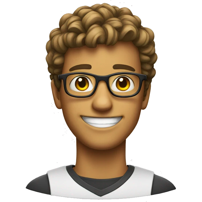 smiling nerd emoji