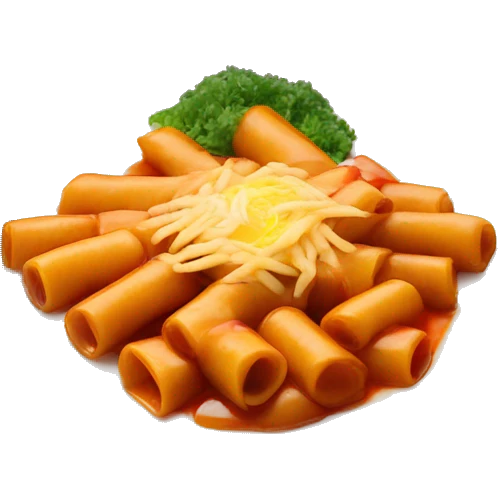 Teokbokki on a plate emoji
