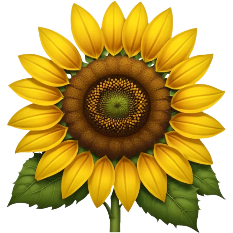 large sunflower with round center emoji
