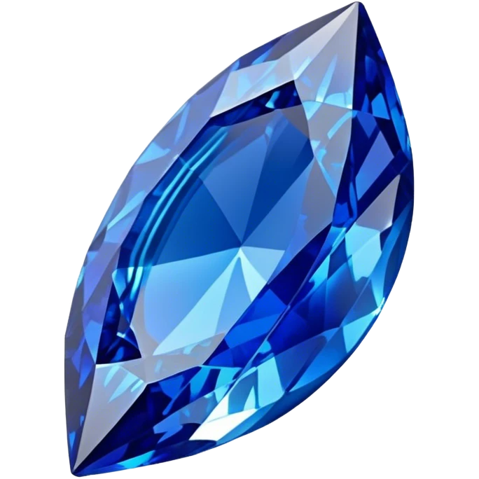top view sapphire emoji