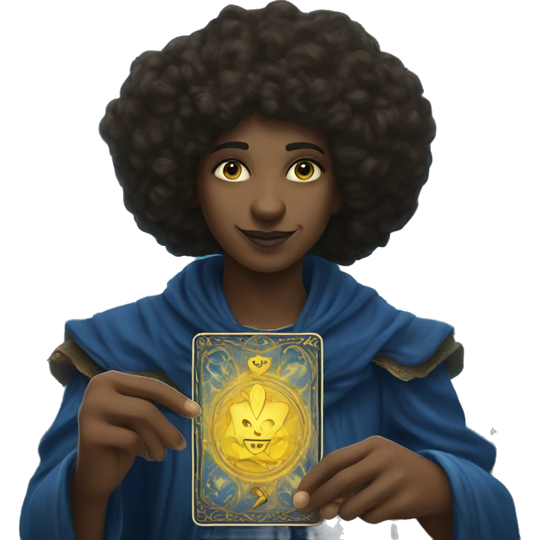 Tarot magic blue  emoji