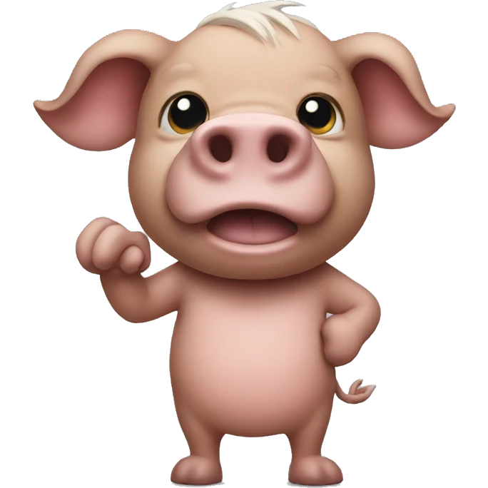 hog holding ears emoji