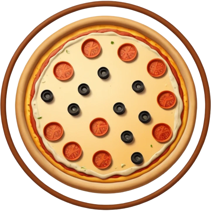 pizza with a big butt emoji