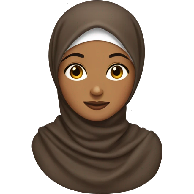 brown skinned hijabi  emoji