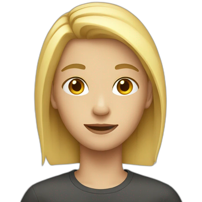 teenager with blond hair  emoji