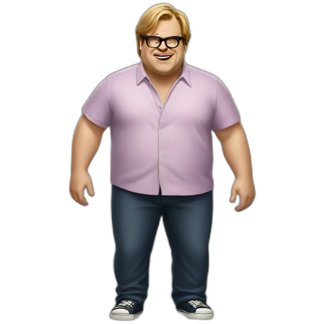 Chris Farley full body emoji