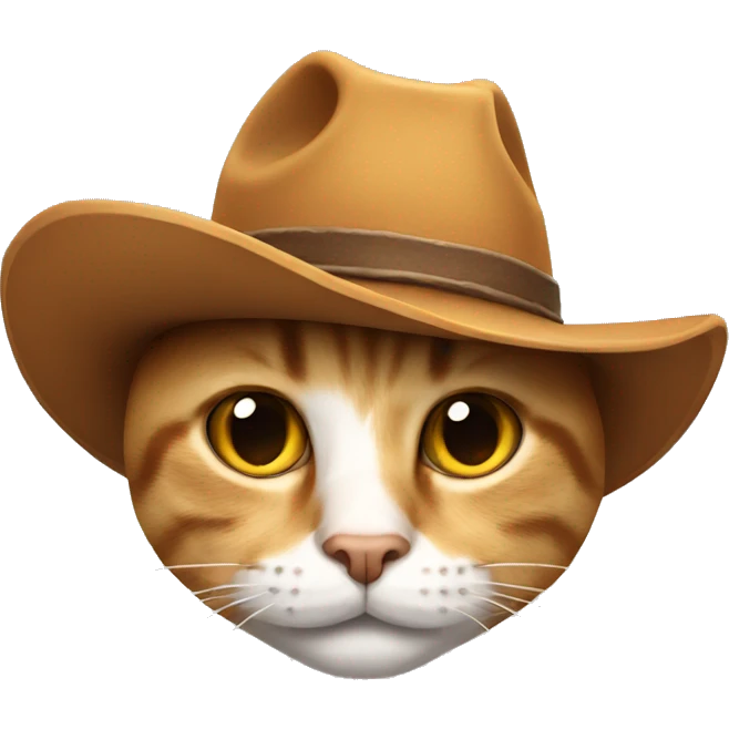 Cat with cowboy hat emoji