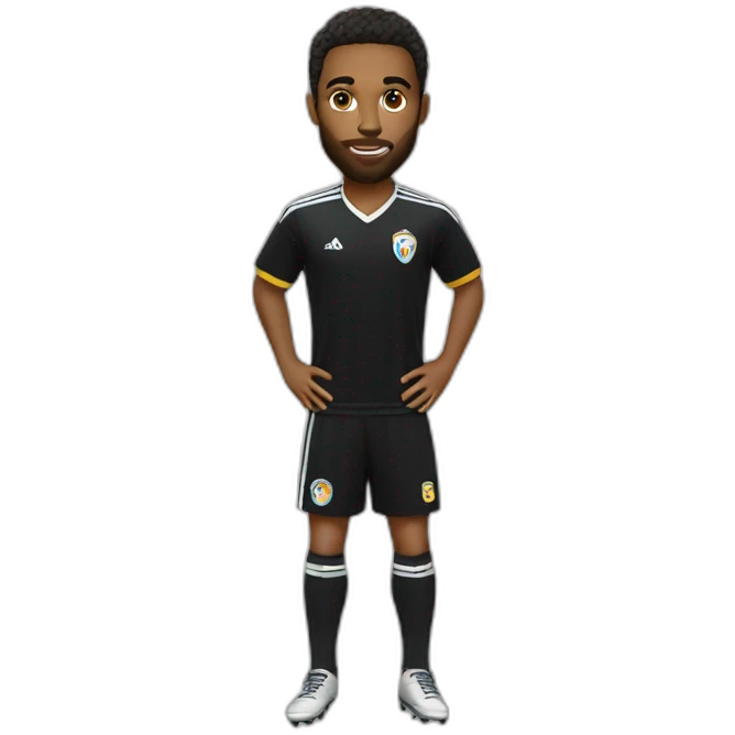 Bola escrita black Soccer Oficial  emoji