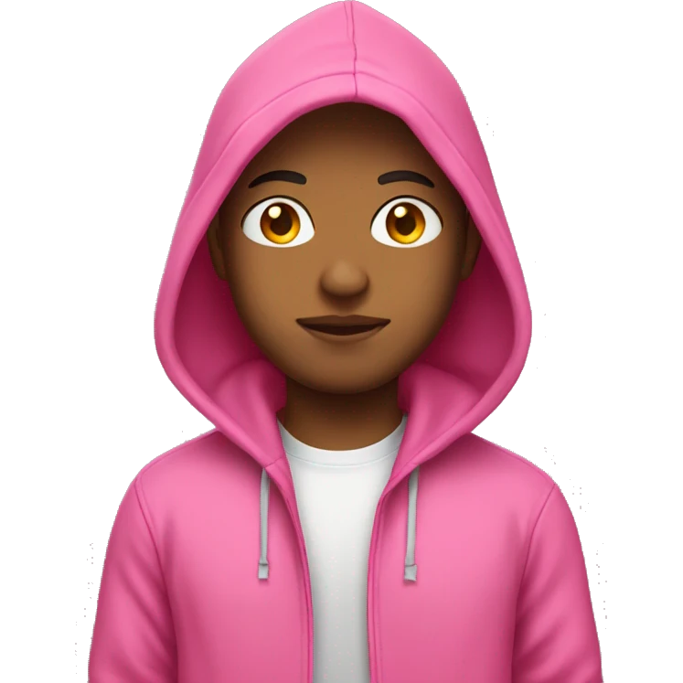 Pink hoodie hispanic emoji
