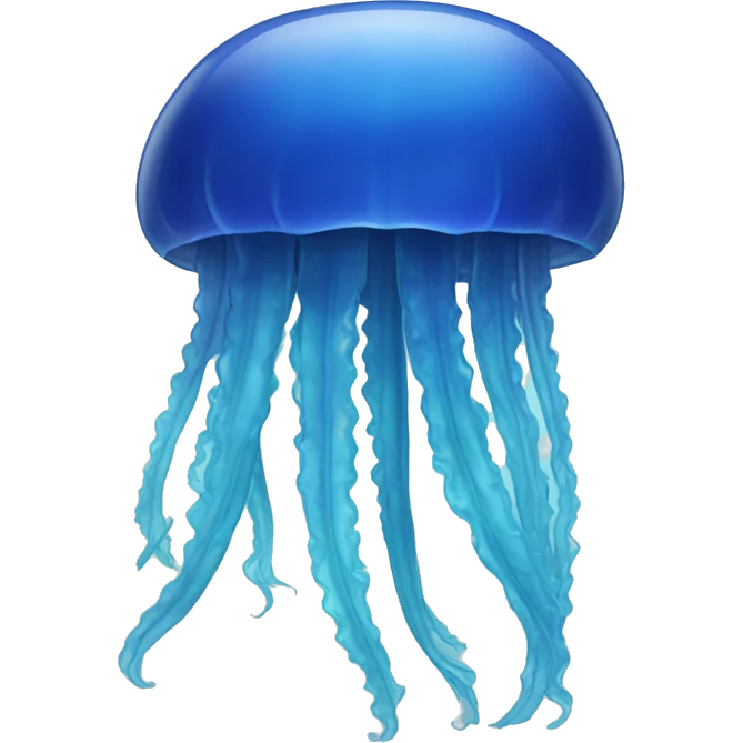 Blue jellyfish emoji