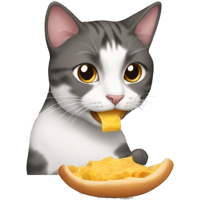cat eating emoji