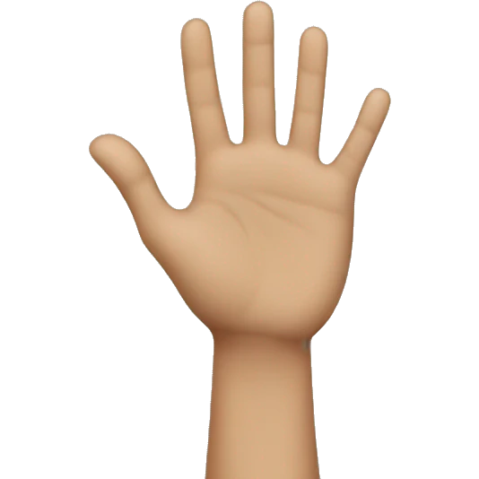 waving bye emoji