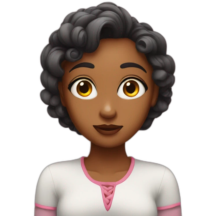 Hypnotized girl in love emoji