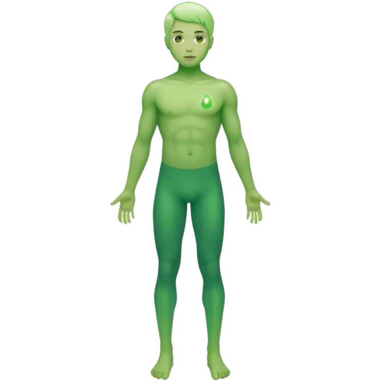 green aural whole human body emoji