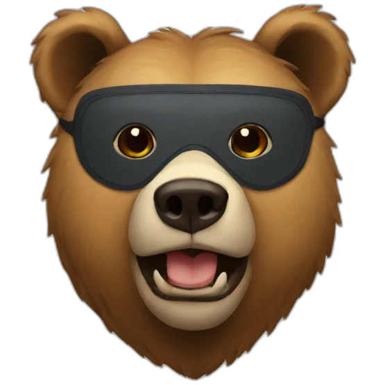 bear in mask emoji