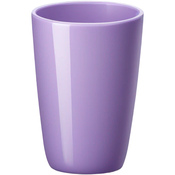 Light purple tumbler without face emoji