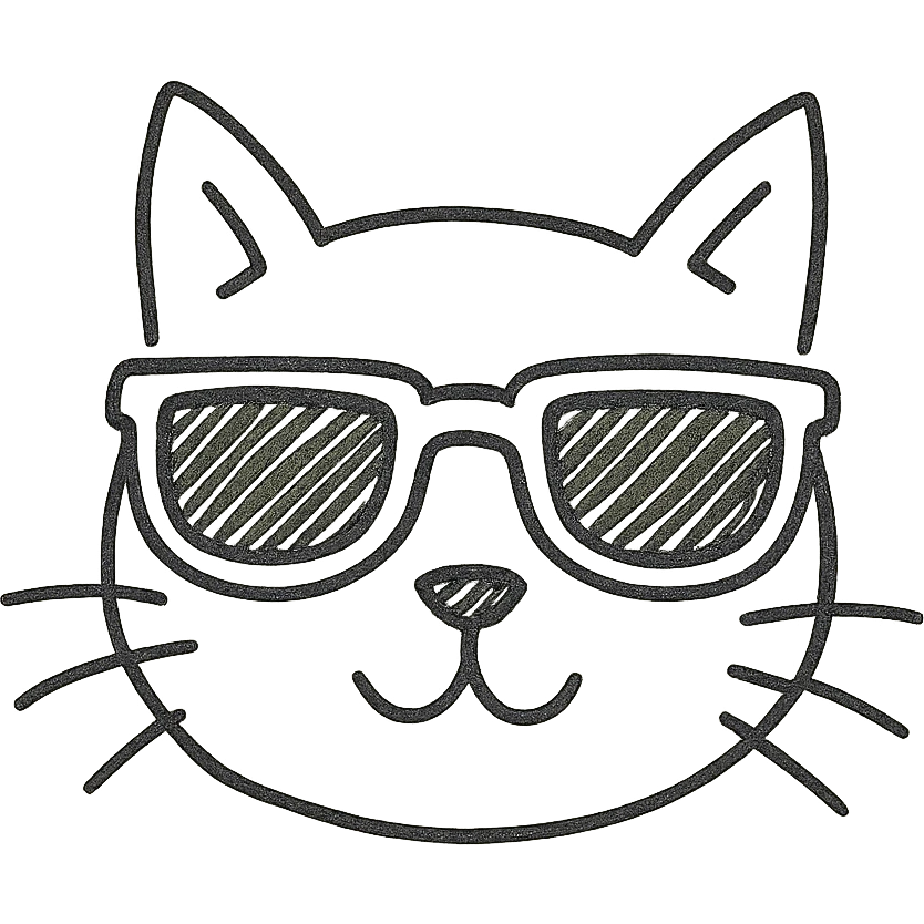 cat wearing sunglasses emoji