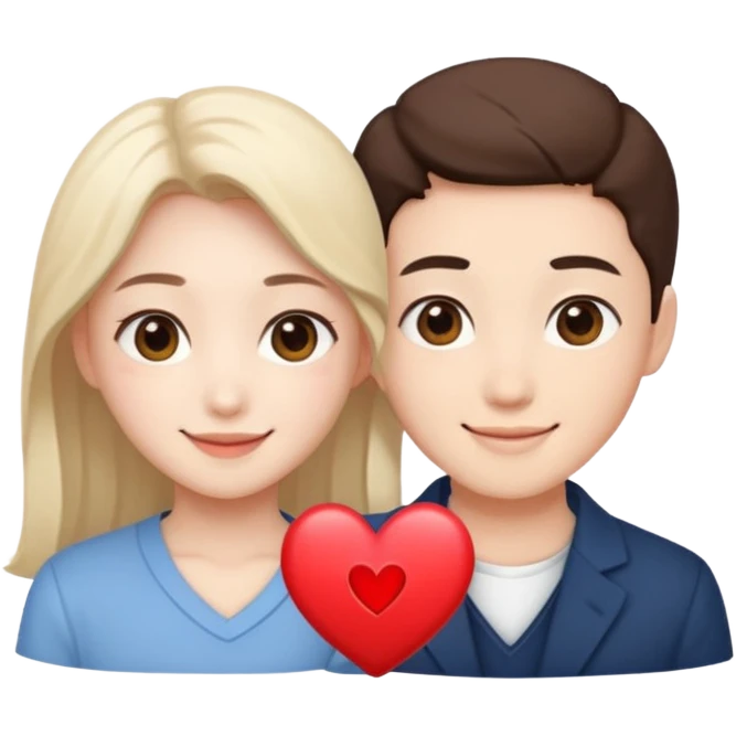 Add the letter "재경“ and "윤”. I want emogi literally "재경“ and "윤”. I want gorgeous and lovely mood. We are couple so I want heart symbol. emoji