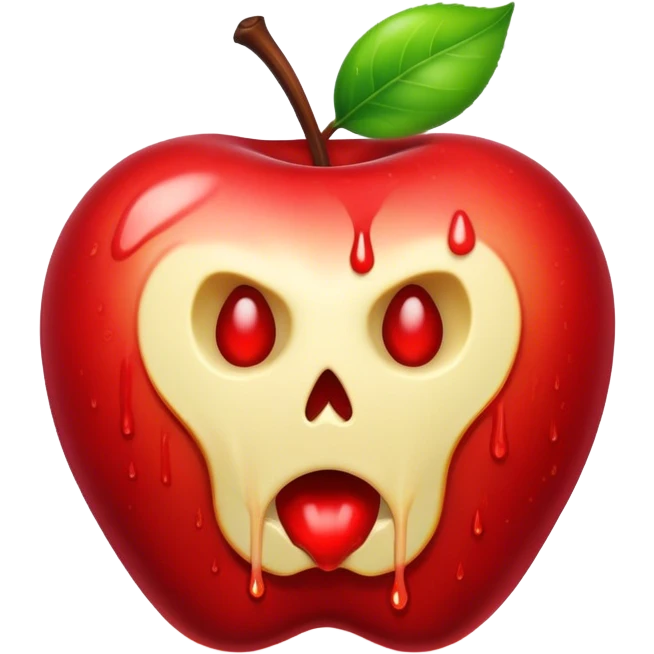 poison apple dripping emoji
