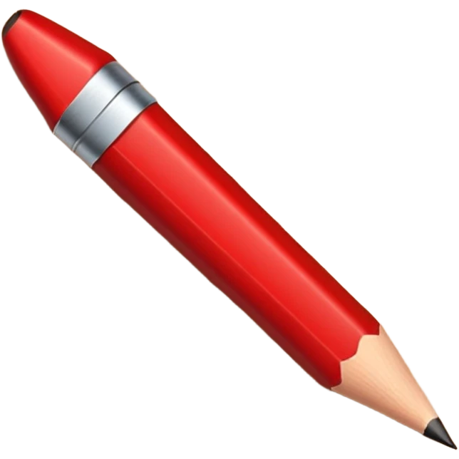 red pencil emoji