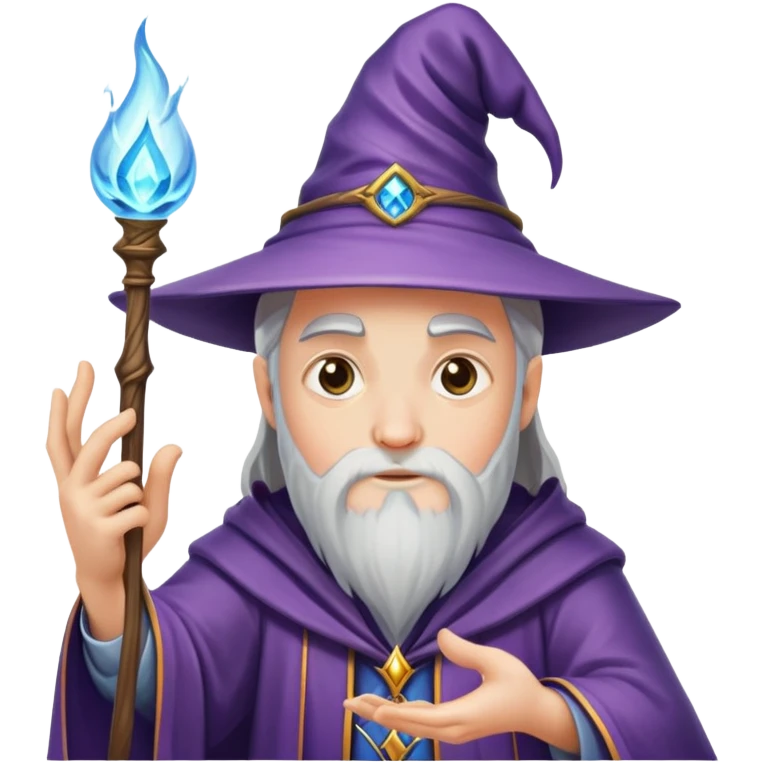 Wizard casting spells emoji