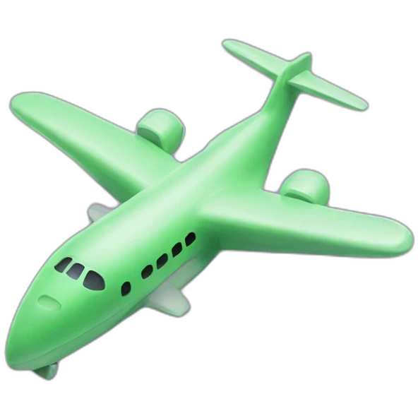 Airplane holds cannabis emoji