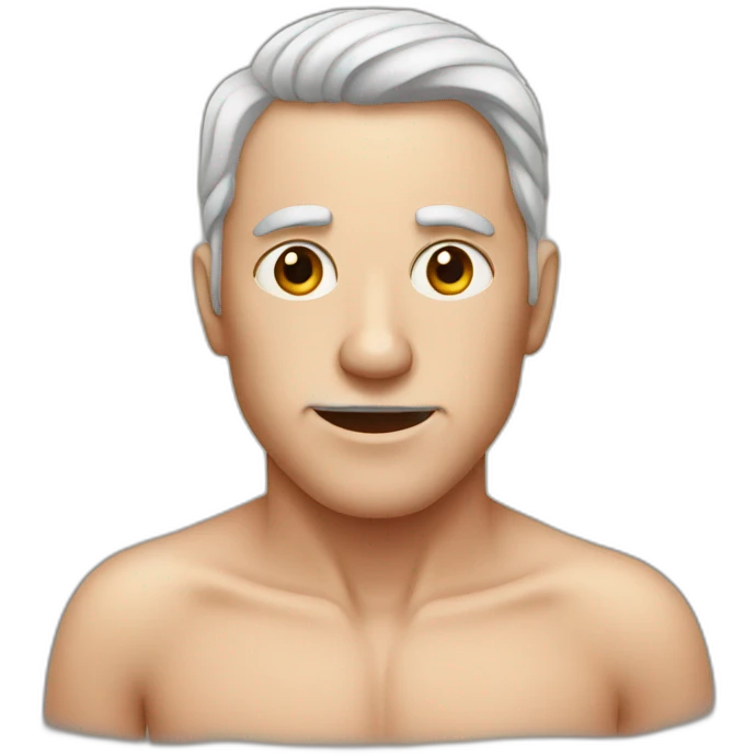 man skin disease emoji