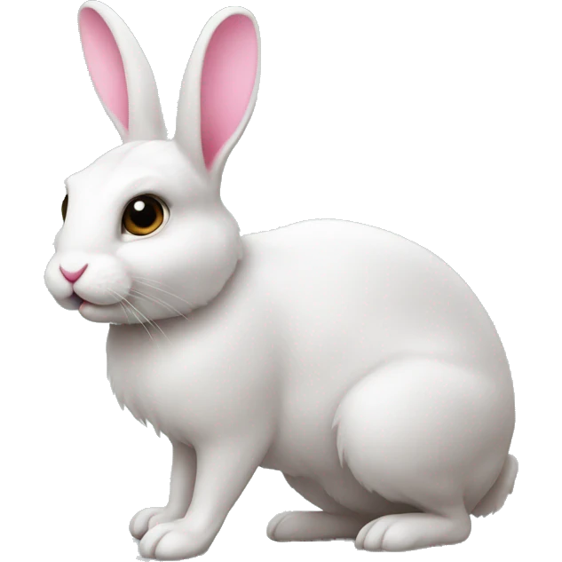 Rabbit with pink buttie  emoji