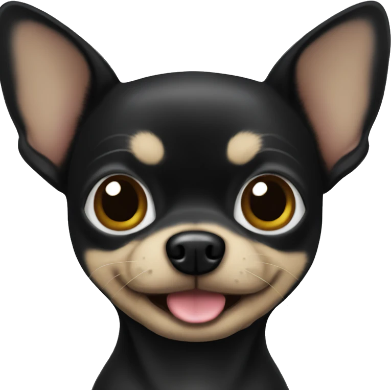 black chihuahua emoji