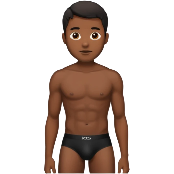 black male underwear ONLY emoji