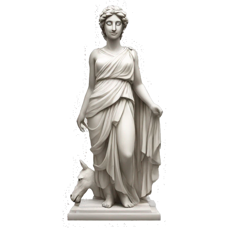 Greek goddess statue emoji