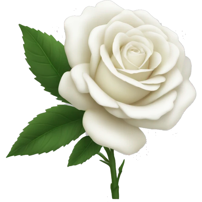 white-rose-flower emoji