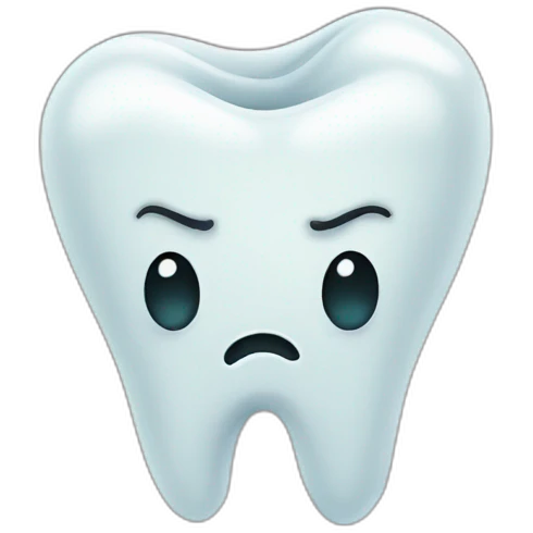 sad smelly tooth emoji