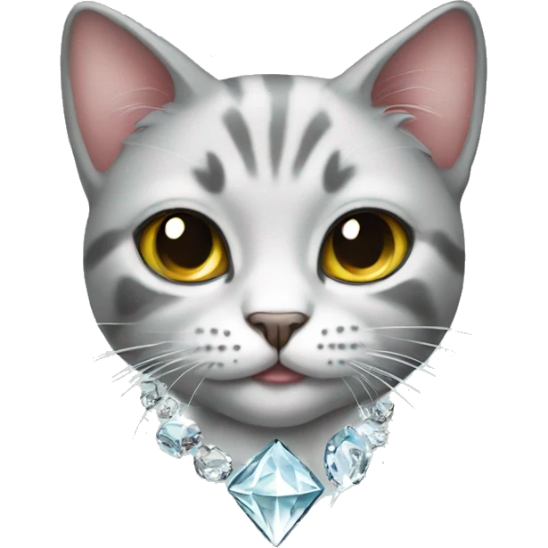 cat with diamonds emoji