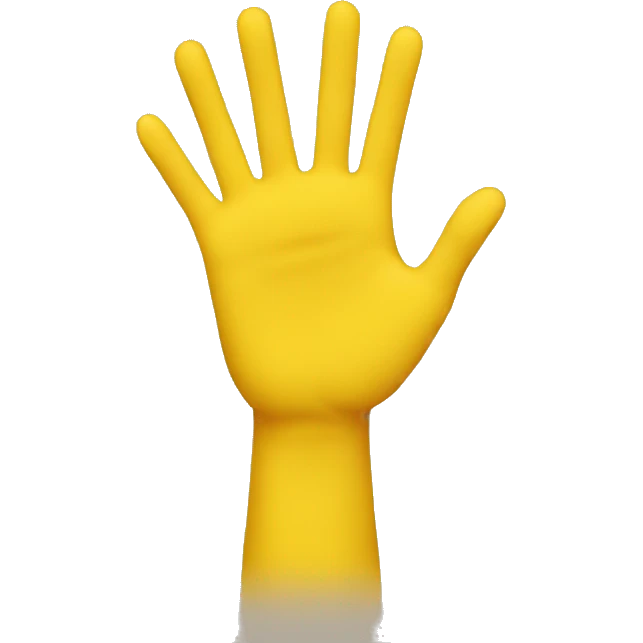 yellow hands emoji