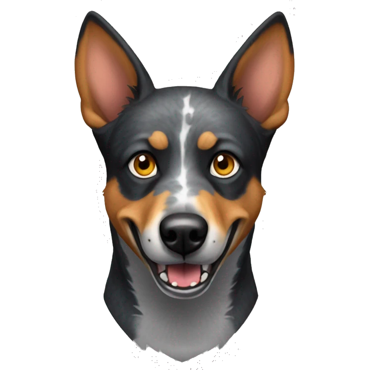 Evil velociraptor Australian cattle dog emoji