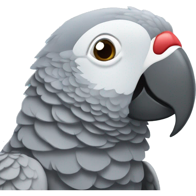 African grey parrot  emoji