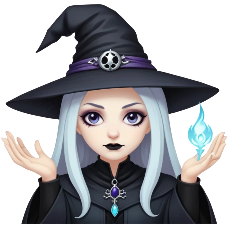 goth witch banishing monitoring spirits  emoji