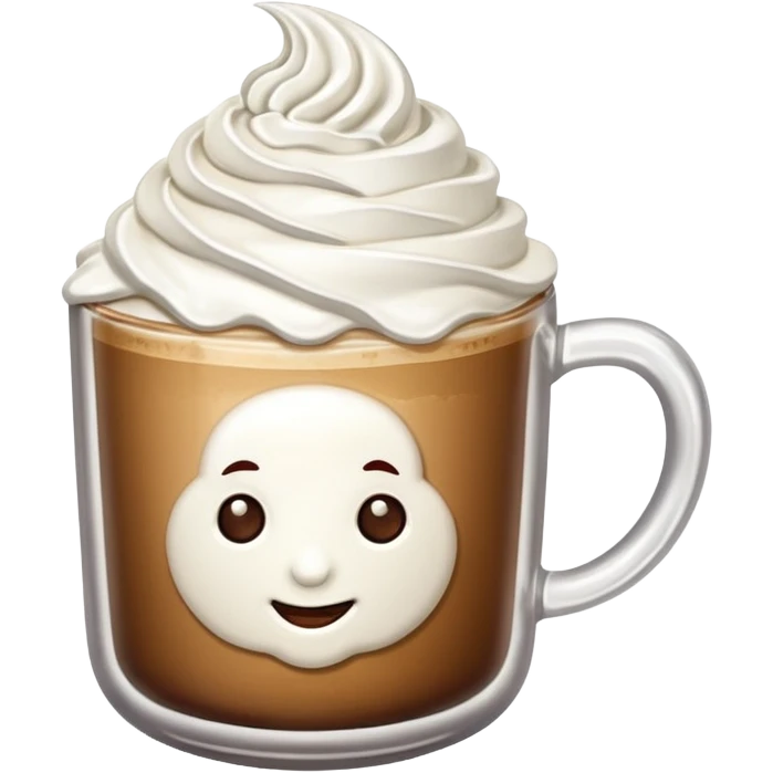 Coffee with whipped cream  emoji