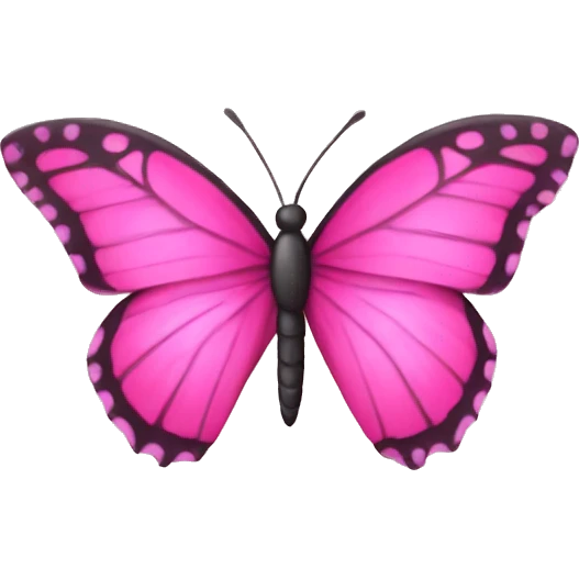Rosado mariposas  emoji