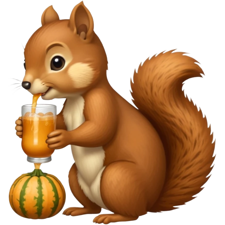 Ardilla tomando 🧉  emoji