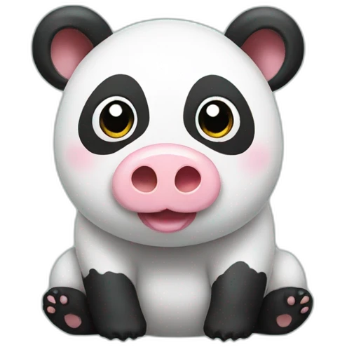 panda pig emoji