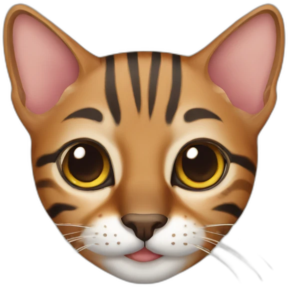 cat bengal brown emoji