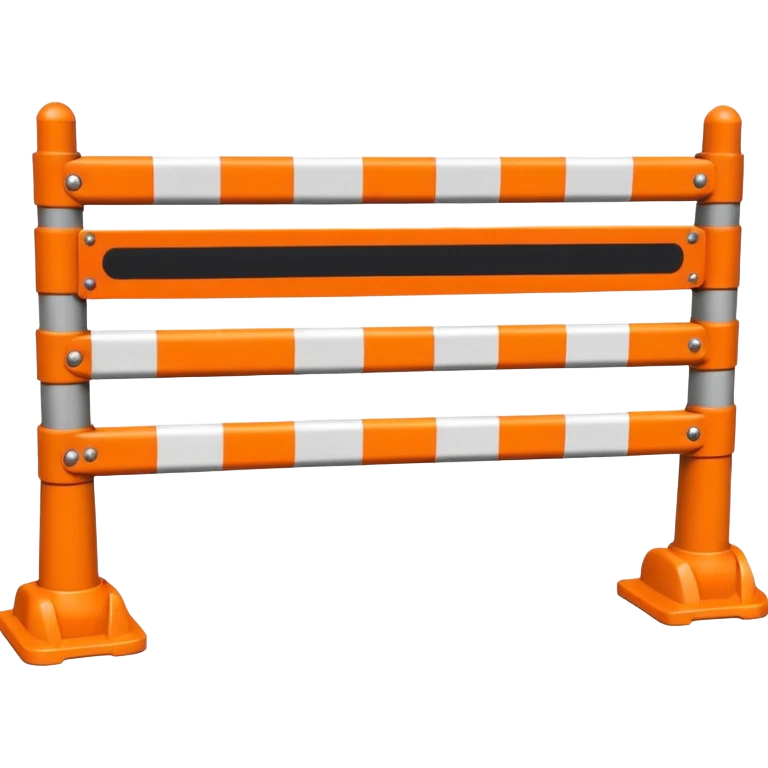 roadwork barrier emoji