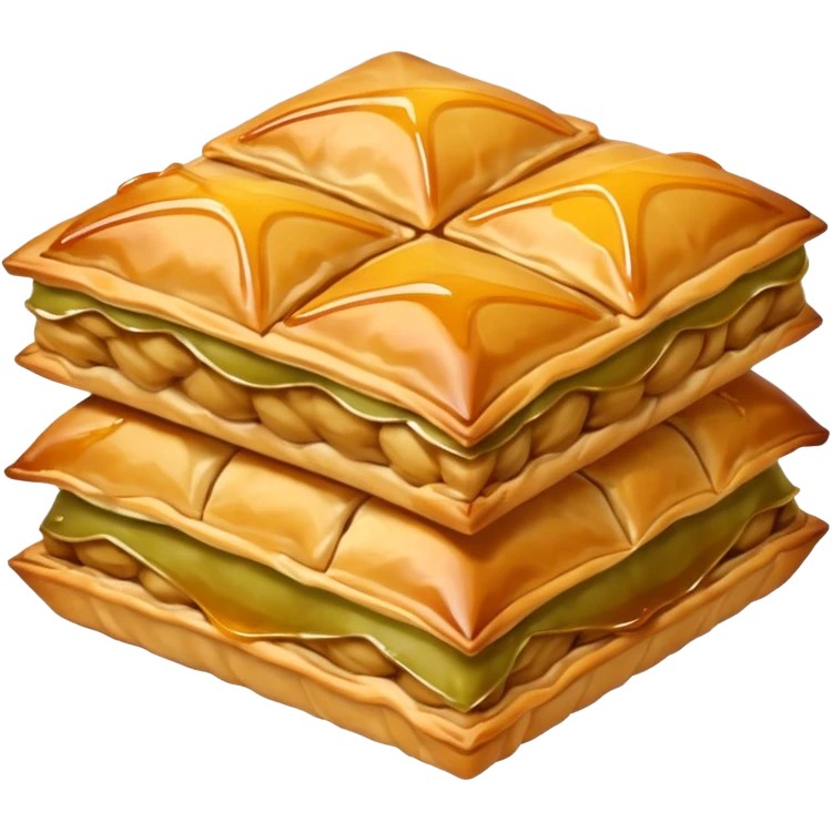baklava 1 peice  emoji