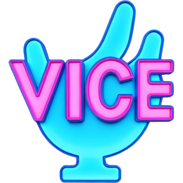 vice city neon typo emoji