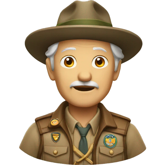 old man scout with hat emoji
