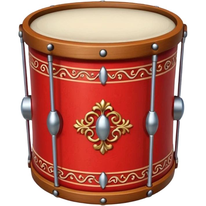 Decorative Drum red emoji