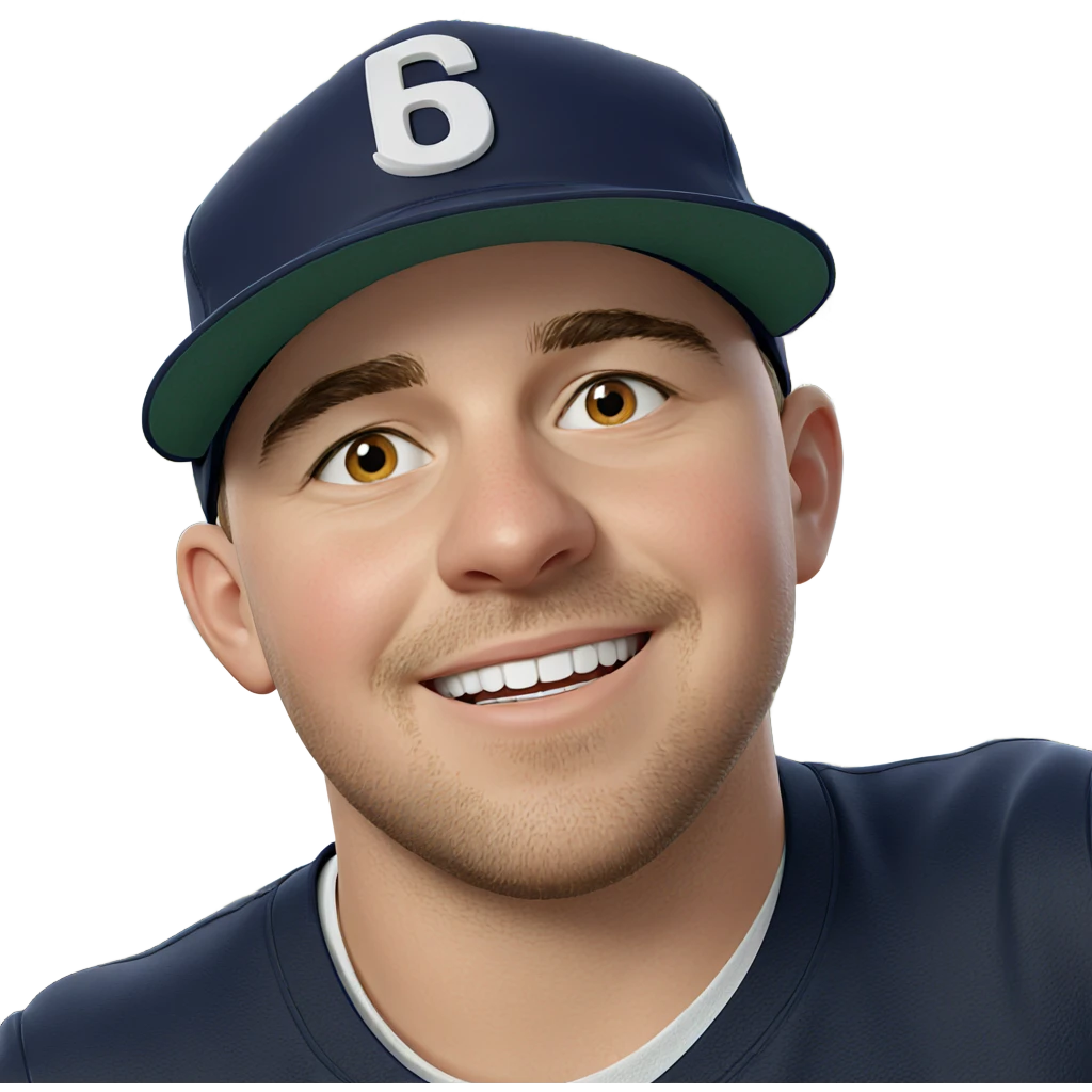 smiling boy in baseball cap emoji